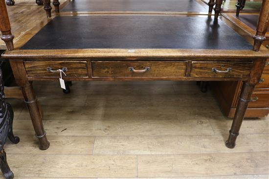 A writing table, W.152cm